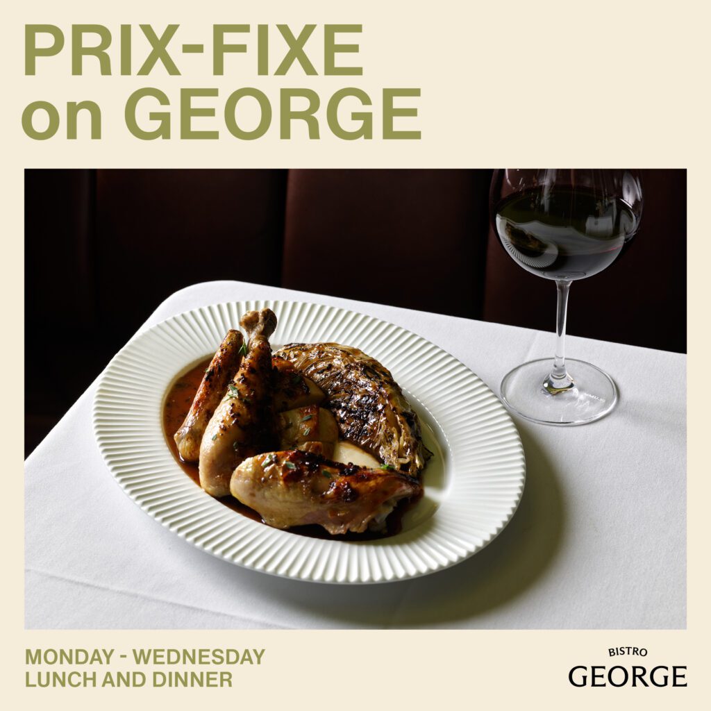 Prix-Fixe menu at Bistro George.