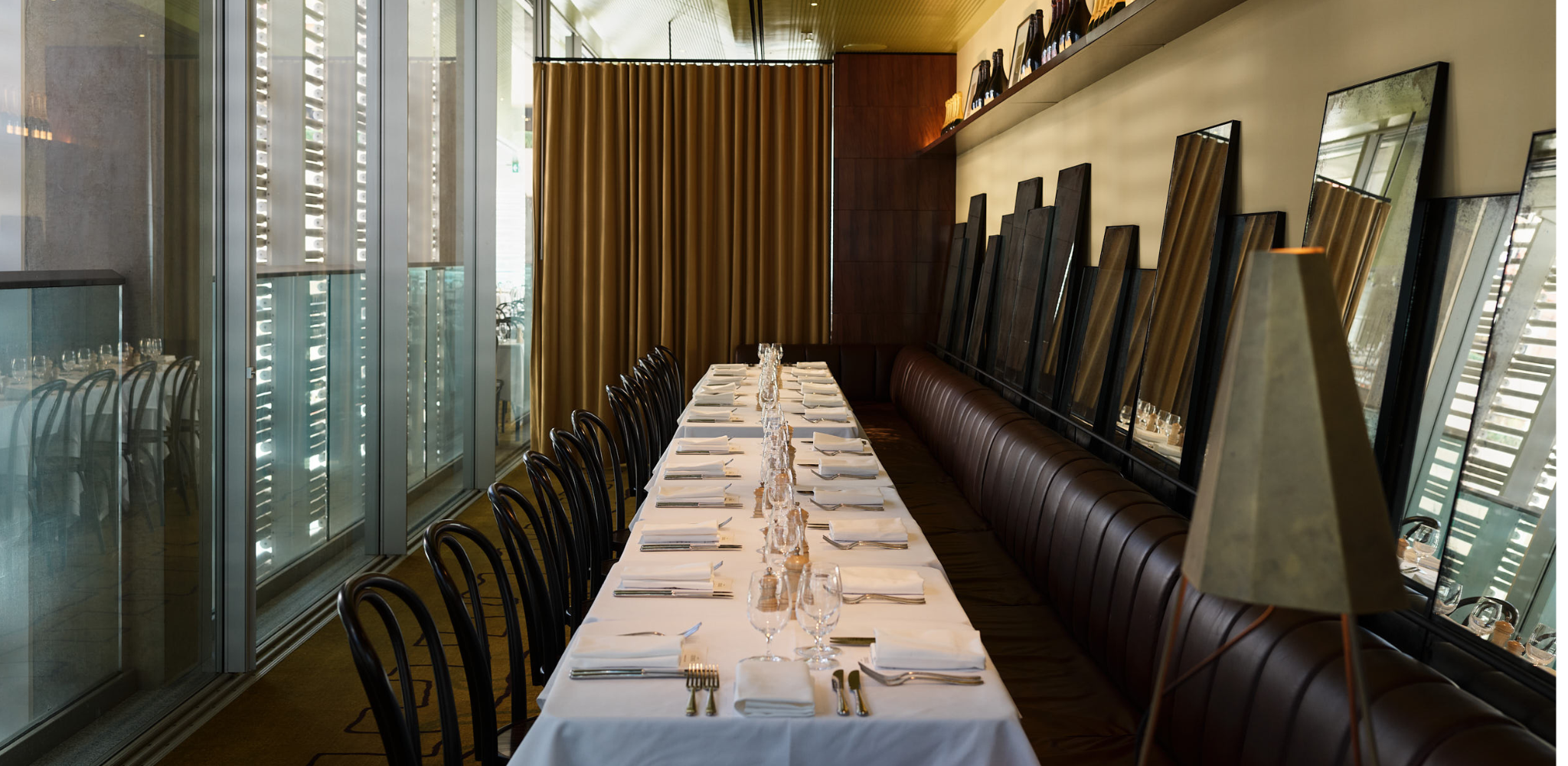 Private Dining Room at Bistro George ideal for seated events